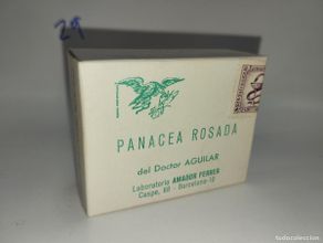 Cajas y cajitas metálicas: CAJA DE FARMACIA PANACEA ROSADA // MEDICAMENTO ANTIGUO